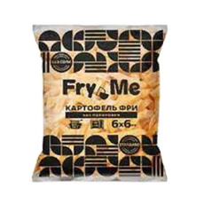 Картофель фри 6 мм в панировке c кожурой Premium «Fry Me» - 2,5 кг