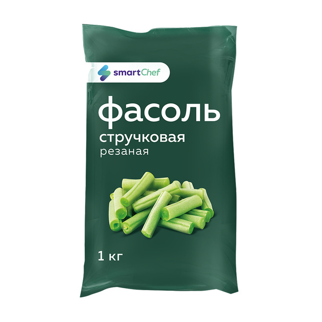 Фасоль Стручковая Smart Chef Резаная Замороженная 1кг