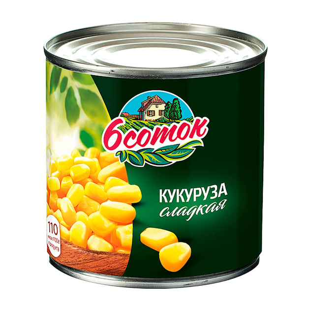 Кукуруза 6 Соток Сладкая 425г ж/б
