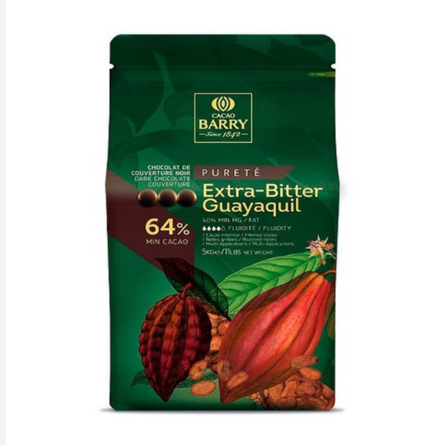 Шоколад Горький Cacao Barry Extra-Bitter Guayaquil 5кг