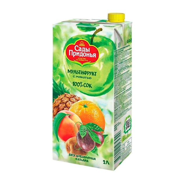 Сок Сады Придонья Мультифрукт с Мякотью 2л