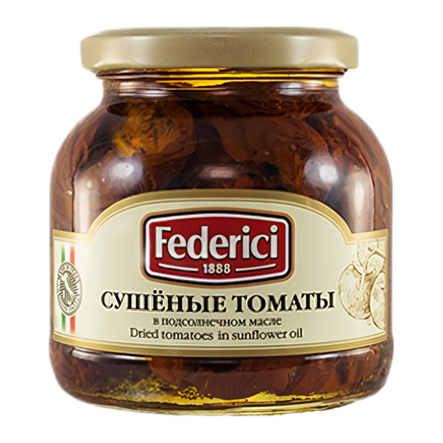 Томаты Federici Сушеные в Подсолнечном Масле 280г Стекло