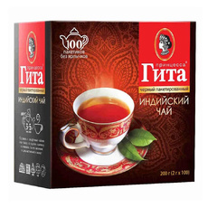 Чай Черный Принцесса Гита Индийский 100 Пакетиков
