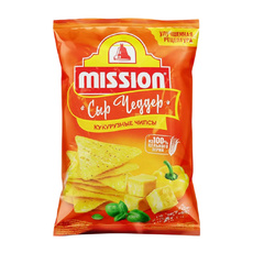 Чипсы Кукурузные Mission Сыр Чеддер 220г