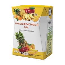 Сок Мультифруктовый ГОСТ 200мл МУП