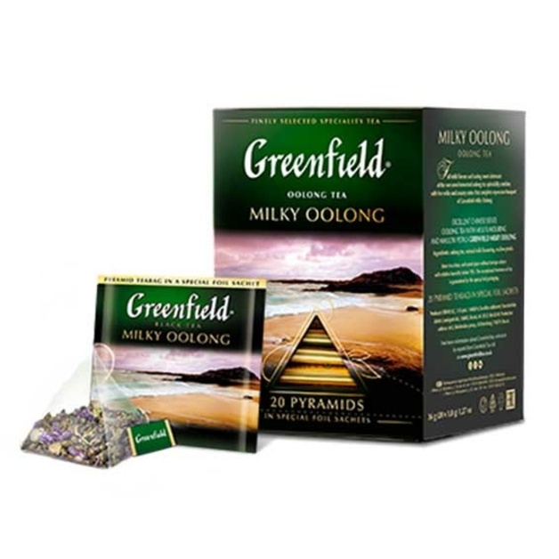 Чай зеленый улун «Greenfield» Milky Oolong пирамидки 20 шт * 1,8 г 1 уп