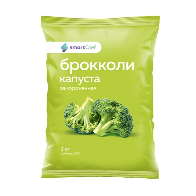 Капуста Брокколи Smart Chef Замороженная 1кг