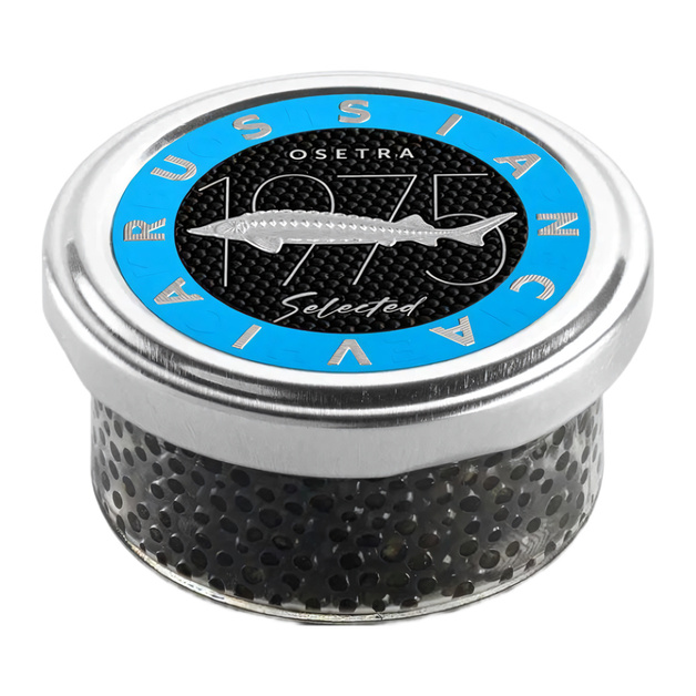 Икра Сибирского Осетра Черная Selected 50г Стекло