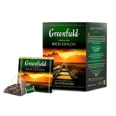 Чай черный «Greenfield» Rich Ceylon пирамидки 20 шт * 2 г 1 уп
