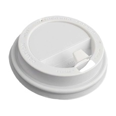 Крышка для Стакана Белая с Носиком 80мм 250мл 100шт