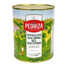 Маслины La Pedriza без Косточки 3,1кг Сухой Вес 1,45кг ж/б