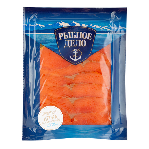 Нерка Рыбное Дело Ломтики Слабосоленые 100г