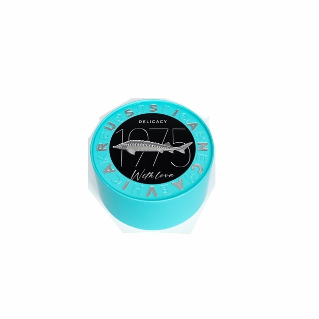 Подарочная коробка круглая под икру 100 г 1 шт