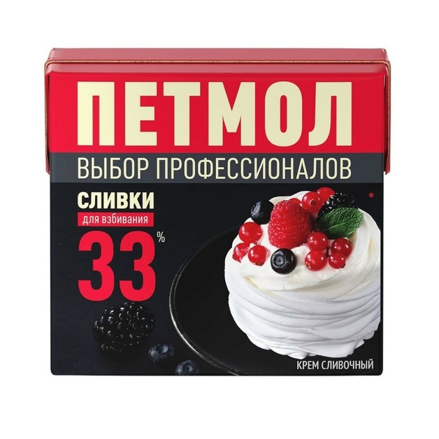 Сливки Петмол 33% 500г