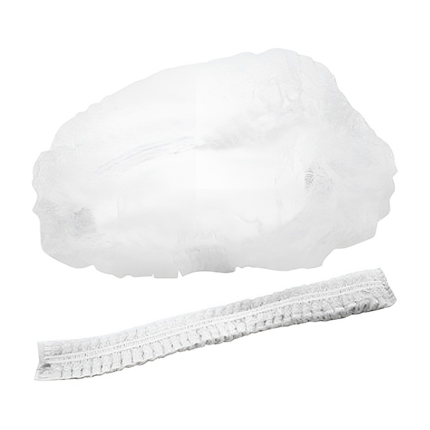 Шапочка-Шарлотта из Нетканого Материала Белая 50шт