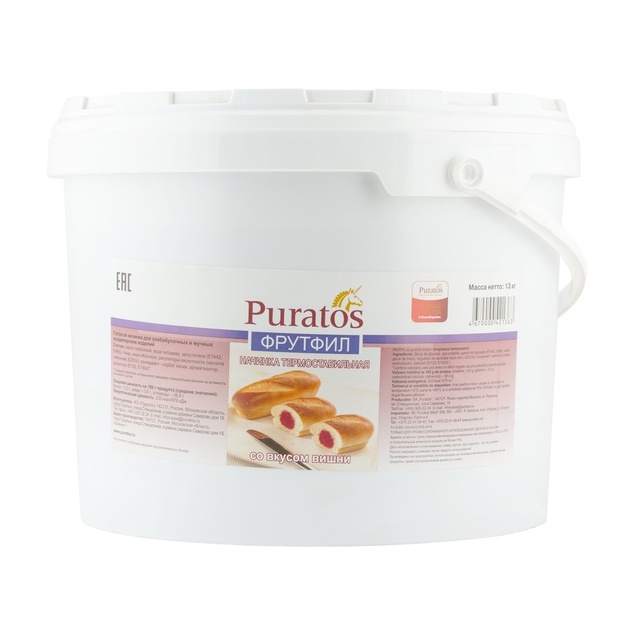 Начинка Фрутфил со Вкусом Вишни Пуратос 13кг