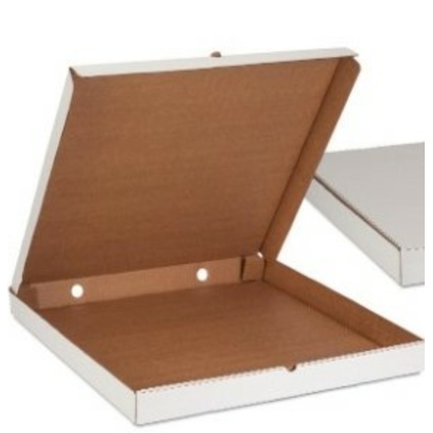 Коробка под пиццу белая 450*450*35 мм - 50 шт