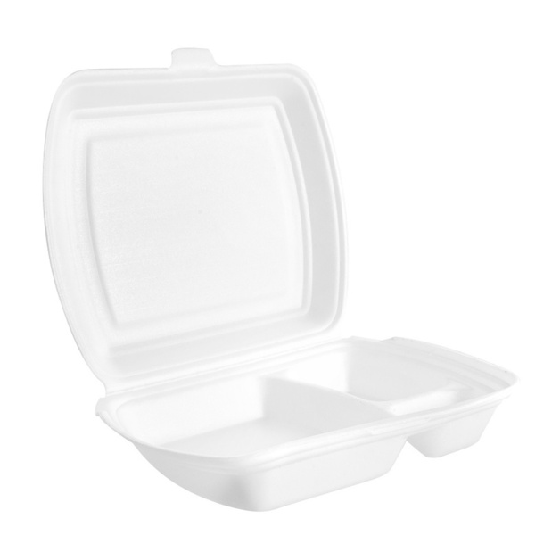 Ланч Бокс-3 Белый Смайл 257*206*35мм 100шт