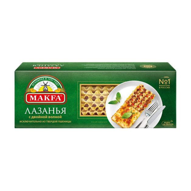 Макаронные Изделия Makfa Лазанья с Двойной Волной 500г