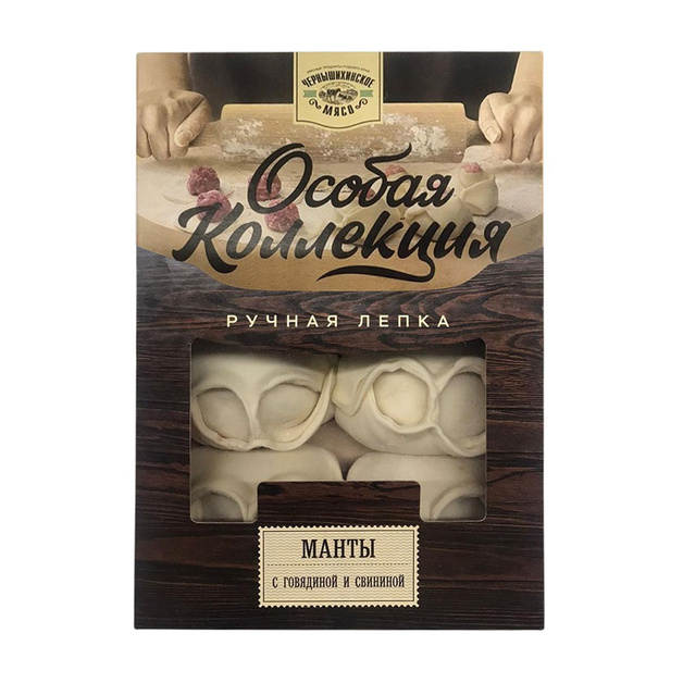 Манты Особая Коллекция с Говядиной и Свининой 480г