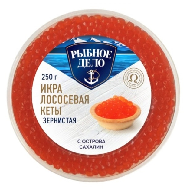 Икра Лососевая Кеты Рыбное Дело 250г