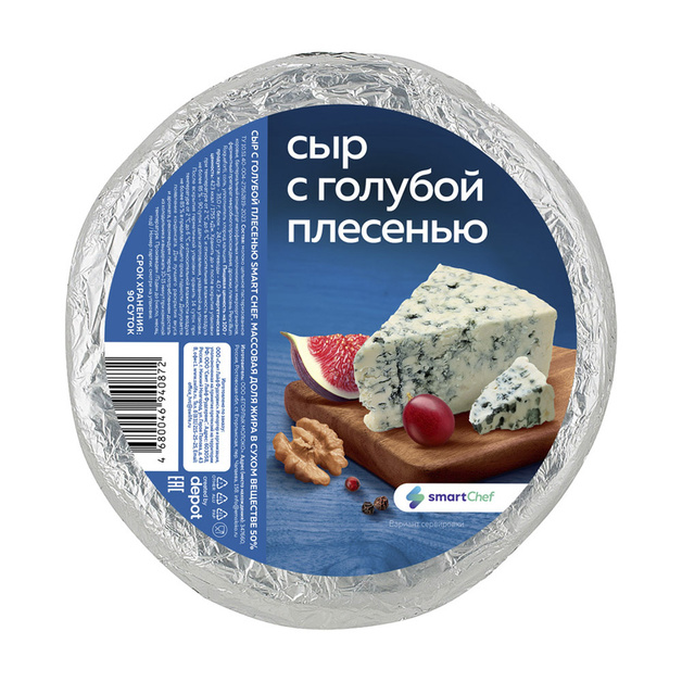 Сыр Smart Chef с Голубой Плесенью 50% 2,3кг