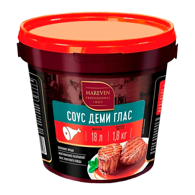 Соус Mareven Professional Food Деми Глас Сухой 1,8кг