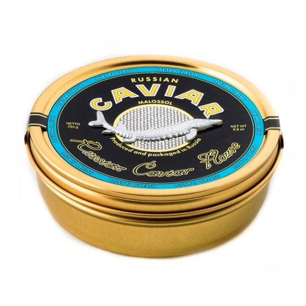 Икра Сибирского Осетра Зернистая Классик 125г ж/б