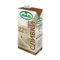 Сливки Эlakto Ультрапастеризованные 22% 1л