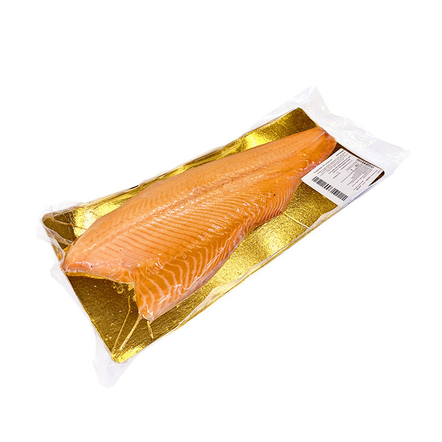 Филе Лосося без Кожи Свежемороженое Трим Е Мурманск 1,3-1,8кг в/у