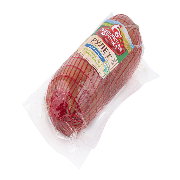 Рулет Куриный Павловская Курочка Варено-Копченый 450г в/у