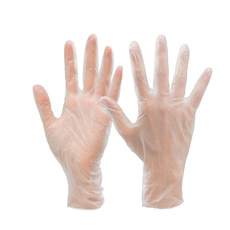 Перчатки виниловые гипоаллергенные одноразовые, размер L