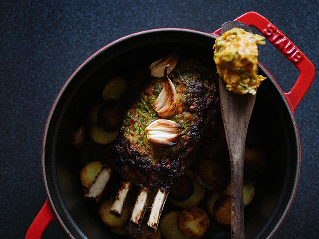 Запеченая корейка ягненка